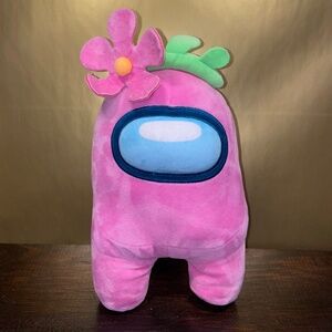 Among‎ Us Toikido Pink Plush Flower Authentic Official Licensed YuMe Toys 12"
